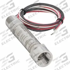 Pressure Transmitter, 5,000 psi (MPN E2FA5NF0415CFX03F5000#). Key specifications — Process Connection Type: NPT; Intrinsically Safe: Not Specified Intrinsically Safe; Housing Material: Stainless Steel; IP Rating: IP66; Electrical Connection: 1/2 in NPT Conduit with Cable; Series: E2F; NEMA Rating: 4X; Output: 1 to 5V DC.