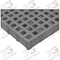 FIBERGRATE Fiberglass Micro-Mesh Grating: Impact Resistant Grating, 4 ft x 12 ft Nominal Size (WxL) (MPN 260793). Key specifications — Brand: FIBERGRATE.
