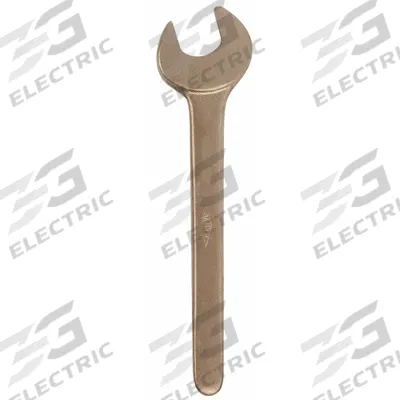 AMPCO Open End Wrench: Aluminum Bronze, Natural, 7/8 in Head Size, 9 1/2 in Overall Lg - SAE, Single End, Nonsparking Open End Wrenches