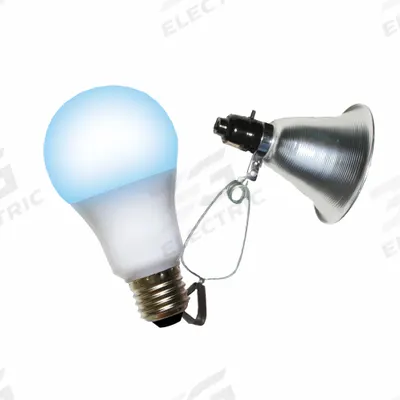 MIRACLE LED Clamp Lamp Grow Fixture: Bulb Included, For Bulb Type A, 120V AC, LED - Clamp-On Fixture Kits