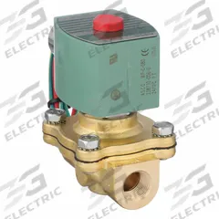 REDHAT Solenoid Valve: 2-Way, Normally Closed, 3/8 in Pipe Size, 24V DC, Watertight, High Flow (MPN 8210G093). Key specifications — Pipe Size: 3/8 in; Voltage: 24V DC; Brand: REDHAT; Coil Enclosure: Watertight.