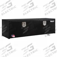BUYERS PRODUCTS Underbody: Underbody Truck Box, Single Drop-Down Door Door, 18 in Overall Dp, Black (MPN 1702315). Key specifications — Color: Black; Brand: BUYERS PRODUCTS; Lock Type: Keyed.