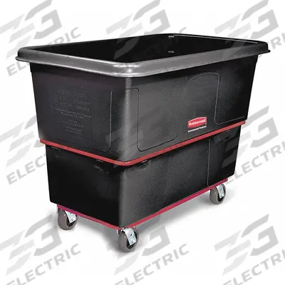 RUBBERMAID COMMERCIAL PRODUCTS Cube Truck: 27 cu ft, 1,200 lb, 59 in L x 34 in W x 42 7/8 in H - High-Maneuverability Cube Trucks