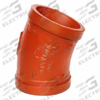 GRUVLOK Metal Pipe Elbow: 22 1/2° Elbow, 1 in x 1 in (MPN 0390015303). Key specifications — Brand: GRUVLOK; Fitting Pipe Size: 1 in x 1 in.