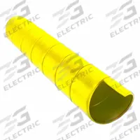 CAPLUGS Hose Protection Spiral Wrap: 2 13/20 in Dia, 7 ft Lg, Yellow, High-Density Polyethylene (MPN 75PC7YE). Key specifications — Product Type: Hose Protection Spiral Wrap; Brand: CAPLUGS; Color: Yellow; Closure Type: Spiral; Material: High-Density Polyethylene.