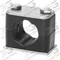 STAUFF Beta Clamp: Smooth Bore, 316 Stainless Steel Clamp, Polypropylene Cushion, For 1 Lines (MPN SP-426.9-ACT-DP-AS-U-W5-K-642012)
