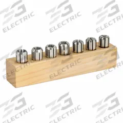 TECHNIKS Collet Set: DA300, 1/16 in to 1/4 in Collet Size Range, 7 Pc (MPN 01630-7S). Key specifications — attr1033128: TECHNIKS; attr1038750: Standard; attr1038755: Inch.