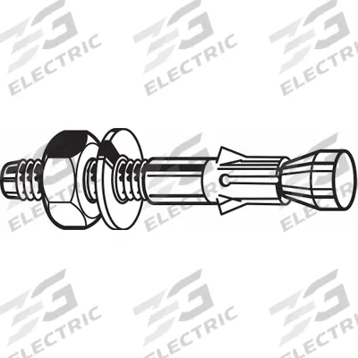 APPROVED VENDOR Wedge Anchor: 7 in Overall Lg, 1/2 in Dia, 1/2"-13 Thread Size, Steel, Steel - Steel Wedge Anchors