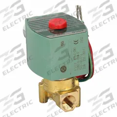REDHAT Solenoid Valve: 2-Way, Normally Closed, 1/4 in Pipe Size, 220V AC/240V AC, High Flow (MPN 8262H208LF 240/60, 220/50). Key specifications — Pipe Size: 1/4 in; Voltage: 220V AC; Brand: REDHAT.