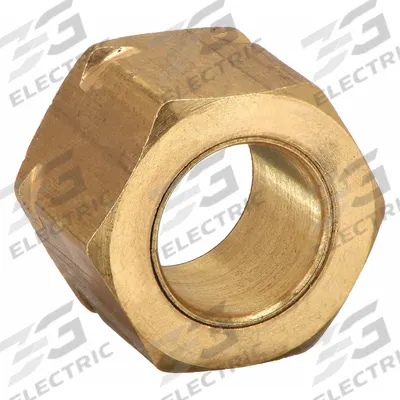 APPROVED VENDOR Compression Fitting Nut: 3/16 in OD Fitting Size, Compression - Low-Lead Standard Sleeve Brass Compression Fitting