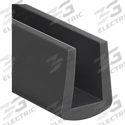 APPROVED VENDOR Edge Trim: Neoprene, For 1/32 in Material Thick, C, 3/8 in Leg Lg - Neoprene Rubber Edging