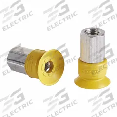 SCHMALZ Vacuum Pad Assembly: M5, 16.8 mm Pad Dia, NBR-ESD, 55 A, Yellow, 19 mm Pad Ht (MPN 10.01.01.14164). Key specifications — attr1019168: 55 A; attr1019165: 10.01.01.14164; attr1019167: SCHMALZ; attr1019180: Yellow.