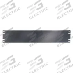 VIDEO MOUNT PRODUCTS Blank Panel: 2 Rack Units, 19 in Overall Wd, 3 1/2 in Overall Ht, Black, Steel (MPN ER2B). Key specifications — Brand: VIDEO MOUNT PRODUCTS; Product Type: Blank Panel; Color: Black; Material: Steel.