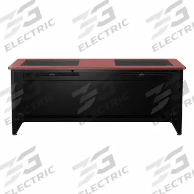 VERSADESK Computer Desk: Wood, Cherry, 0 Drawers, 72 in Overall Wd, 31 in Overall Ht - Downview Computer Desk