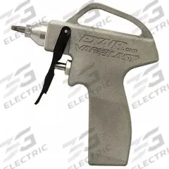 EXAIR Safety Air Gun: Ergonomic Grip, Cast Aluminum, 1/4 in Female NPT, Straight, 75 dBA Sound Level (MPN 1698SS). Key specifications — attr1328526: Cast Aluminum; attr1328500: 1110SS Air Nozzle; attr1328508: EXAIR; attr1328515: No; attr1328533: Yes.