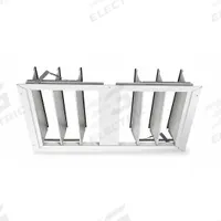 35 7/8"H-W Aluminum Ceiling Truss Damper: For 30 in Fan, Single Panel, 30 3/4 in H, 35 7/8 in W (MPN 4HA11). Key specifications — Airflow Direction: Horizontal; Brand: DAYTON; Maximum Air Velocity: 1500 fpm; Mounting Position: Horizontal.