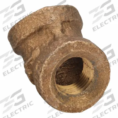 APPROVED VENDOR Metal Pipe Elbow: 45° Elbow, 1/8 in x 1/8 in, Class 125, None Brass - Threaded Low-Pressure Pipe Fittings for Potable Water