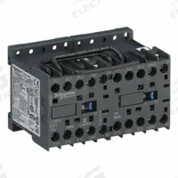 SCHNEIDER Miniature IEC Magnetic Contactor: Reversing, 3 Poles, 3NO Contacts, 9 A, 110V AC Coil (MPN LC2K0901F7). Key specifications — Brand: SCHNEIDER; Integrated Surge Suppression: No.