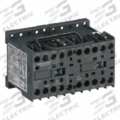 SCHNEIDER Miniature IEC Magnetic Contactor: Reversing, 3 Poles, 3NO Contacts, 9 A, 110V AC Coil (MPN LC2K0901F7). Key specifications — Brand: SCHNEIDER; Integrated Surge Suppression: No.