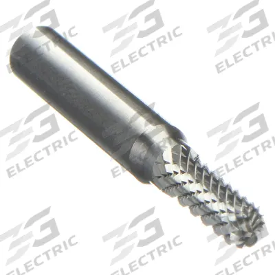 WIDIA METAL REMOVAL Carbide Bur: Ball-Nosed Cylinder, SC-2, Double Cut, 5/16" x 3/4" Head - Double-Cut Ball-Nosed Cylinder Burs