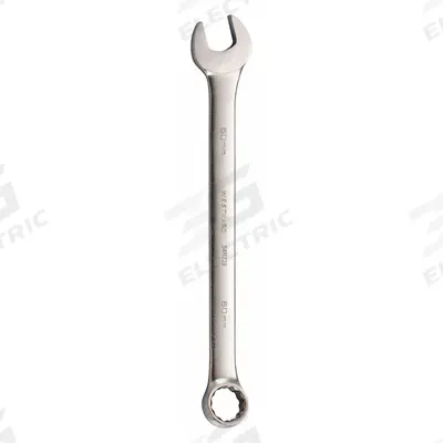 WESTWARD Combination Wrench: Alloy Steel, Satin, 60 mm Head Size, 27 1/8 in Overall Lg - Metric 12-Point Combination Wrenches