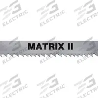 MORSE Band Saw Blade: Bi-Metal, Matrix II, Aluminum/Carbon Steel/Structural Steel, 12 ft 6 in, 8/12 (MPN ZWEG083C812MAT-12' 6"). Key specifications — attr1211722: 12 ft 6 in; attr1099499: 8/12.