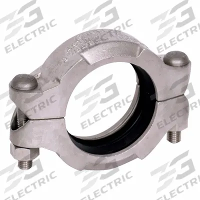 GRUVLOK Clamp Coupling: 316 Stainless Steel, 4 in x 4 in, 7 57/64 in Lg, EPDM, 500 psi - Grooved Pipe Couplings