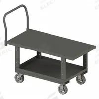 APPROVED VENDOR Platform Truck: 2,000 lb, 48 in L x 30 in W x 36 3/16 in H Deck, Solid, 12 ga Deck (MPN WHPTA30486MR95). Key specifications — Side Panel Type: No Side Panels; Brand: APPROVED VENDOR; Color: Gray; Caster/Wheel Configuration: (2) Swivel.