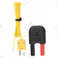 FLIR Temperature Probe: -40°F to 482°F /-40°C to 250°C, ±2.5°C, Type K, Rounded Tip (MPN TA60). Key specifications — Brand: FLIR; Cable Material: PVC; Cable Length: 3 ft 1 in; Accuracy: ±2.5 °C.