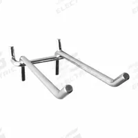 APPROVED VENDOR Double Straight Hook, 5 in: 1/4 in Peg Hole, For 1 in Pegboard Hole Spacing, 10 PK (MPN 787CX9). Key specifications — Finish: Zinc Plated; Color: Silver; Locking System: Hanging; Mounting Type: Surface; Material: Steel; Brand: APPROVED VENDOR.