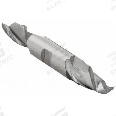 CLEVELAND Square End Mill: High Speed Steel, TiCN Coated, Double End, 2 Flute - Double-End High-Speed Steel Square End Mills
