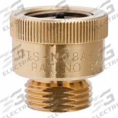 WATTS Vacuum Breaker: Female GHT x Male GHT, For Water Media, 33°F – 180°F, Brass, Back-Siphonage (MPN 3/4 8A). Key specifications — Connection Gender - Side 1: Female; Connection Gender - Side 2: Male; Connection Type - Side 1: GHT; Connection Type - Side 2: GHT; Includes Atmospheric Vent: No Atmospheric Vent; Includes Freeze Protection: Freeze Protection Included; Security Mechanism: Non-Removable; Includes Drain Capability: Manual Drain.