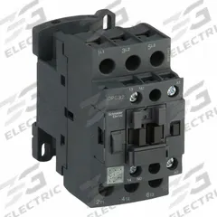 SCHNEIDER IEC Magnetic Contactor: Non-Reversing, 3 Poles, 3NO Contacts, 32 A, 120V AC Coil (MPN DPE32G7). Key specifications — Brand: SCHNEIDER; Integrated Surge Suppression: No.