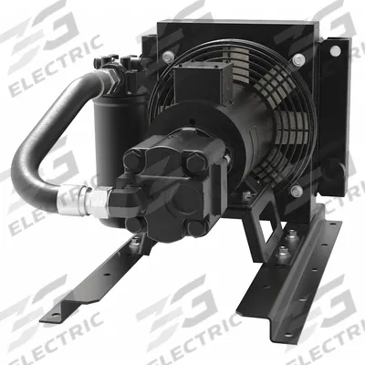 AKG Forced Air Oil Cooler: 12 hp Heat Removed, 2.5 cu in, 18.7 gpm Max. Flow - Off-Line Forced Air Oil Coolers