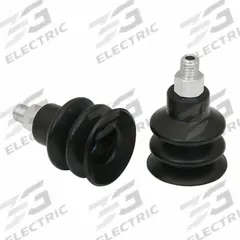 SCHMALZ Vacuum Pad Assembly: 2.5 Folds, M5, 21 mm Pad Dia, NBR, 55 A, Black, 27.1 mm Pad Ht (MPN 10.01.06.00029). Key specifications — attr1019168: 55 A; attr1019165: 10.01.06.00029; attr1019167: SCHMALZ; attr1019180: Black.