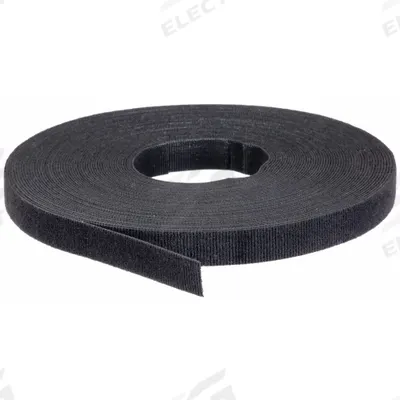 VELCRO BRAND Perforated Back to Back Strap: 75 ft Lg, 0.75 in Wd, 50 lb Tensile Strength - Perforated Hook-and-Loop Cable Tie Strips