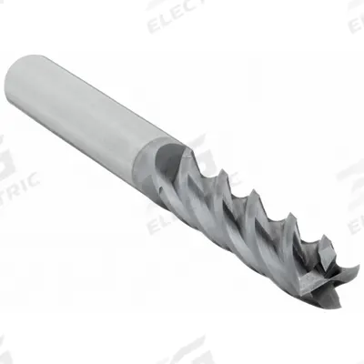 CLEVELAND Square End Mill: Carbide, TiAlN Coated, 4 Flute, 3/8" Mill Dia, 1-1/8" LOC - Fast-Cutting Carbide Square End Mills for Stainless Steel & Super Alloys