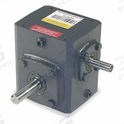 Dayton Speed Reducer: 10:1, 175 RPM, 0.3 hp Input Max, 97 in-lb Output Max, Round - Indirect-Drive Right-Angle Speed Reducers