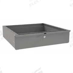 TENNSCO Drawer: 6 in Overall Ht, 25 in Overall Wd, 22 in Overall Dp, Gray, 6 in (MPN WBD-25). Key specifications — Includes Mounting Hardware: Yes; Frame Material: Steel; Color: Gray.