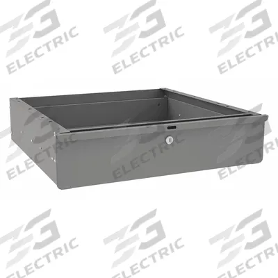 TENNSCO Drawer: 6 in Overall Ht, 25 in Overall Wd, 22 in Overall Dp, Gray - Drawers, Cabinets, & Hardware for Workbenches