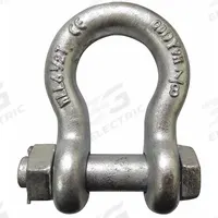 APPROVED VENDOR Anchor Shackle: Anchor Shackle, 13,000 lb Working Load Limit, Carbon Steel, Silver (MPN 55AY30). Key specifications — Body Color: Silver; Brand: APPROVED VENDOR.