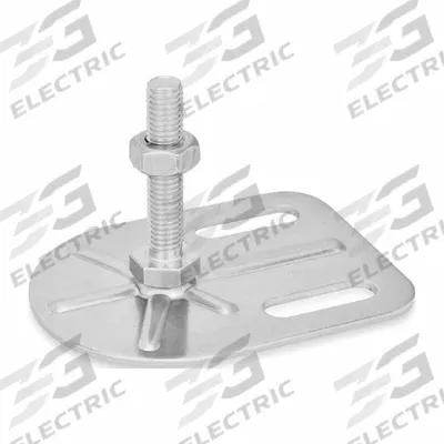 JW WINCO Male-End Leveling Mount: Swiveling Stud, 3/8"-16 Thread Size, 3 3/20 in - Swivel Male Leveling Mounts