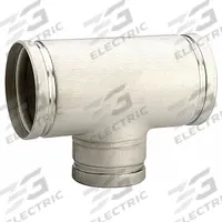 Metal Pipe Tee: A536 65-45-12 Stainless Steel, 2 in x 2 in x 1 in, 2 in Lg, EPDM, 300 psi (MPN 1330007940). Key specifications — Brand: GRUVLOK; Specific Fitting Shape: Tee; Maximum Operating Pressure: 300 psi; Standards: NSF-61 and Low Lead Approved; Fitting Material: A536 65-45-12 Stainless Steel; Fitting Pipe Size: 2 in x 2 in x 1 in.
