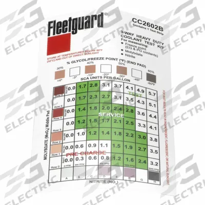 FLEETGUARD Coolant Test Strips: Coolant System Test - Antifreeze Testers