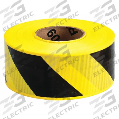 APPROVED VENDOR Barricade Tape: 500 ft Lg, 3 in Wd, No Legend Legend - Pattern Barrier Tape