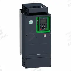 SCHNEIDER Variable Frequency Drive: In Phase Three, Out Phase Three, 30 hp, IP20, No Bypass, Compact (MPN ATV930D18S6). Key specifications — Style: Compact; Color: Black/Green; Output Phase: Three.