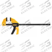 DEWALT Bar Clamp/Spreader: Grooved, 6 in Max Jaw Opening, 4 in to 10 in, 3 in Throat Dp, One Handed (MPN DWHT83139). Key specifications — attr663922: DEWALT.