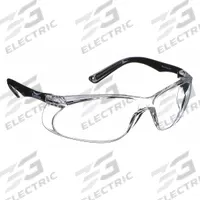 CONDOR Safety Glasses: Clear Lens, Frameless, Scratch-Resistant, Clear Frame, V400 Series (MPN 4VCK2). Key specifications — Brand: CONDOR; Frame Color: Clear; Lens Color: Clear.