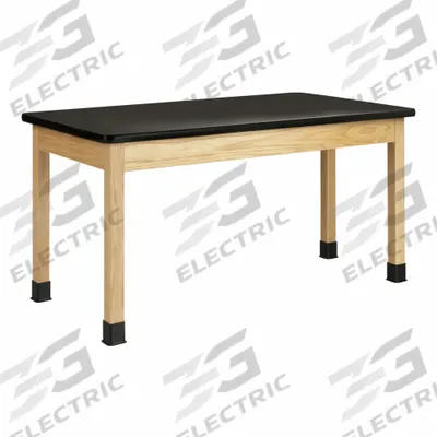 DIVERSIFIED SPACES Plain Apron Table: 30 in Overall Wd, 30 in Overall Ht, 5 ft Overall Lg - Fixed-Height Laminate Surfaced Lab Tables