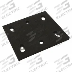 MAKITA Disc Backup Pad: 4 in Wd, Square, Hook and Loop, For BO4556, 6 Vacuum Holes, Rubber (MPN 158324-9). Key specifications — attr667743: Disc Backup Pad; attr667724: Square; attr667738: 6; attr667733: Rubber; attr667729: BO4556; attr667721: 158324-9; attr667725: MAKITA.